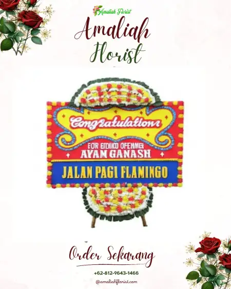 Sewa Papan Bunga Gedung Resepsi Bekasi